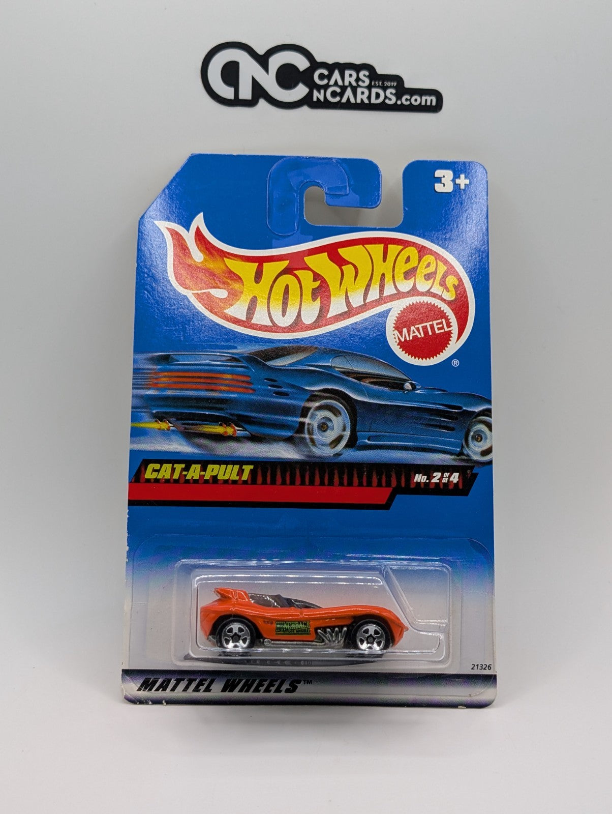 1999 Hot Wheels Terrorific Series 2/4 Cat-A-Pult Orange 21326 (Soft Corners)