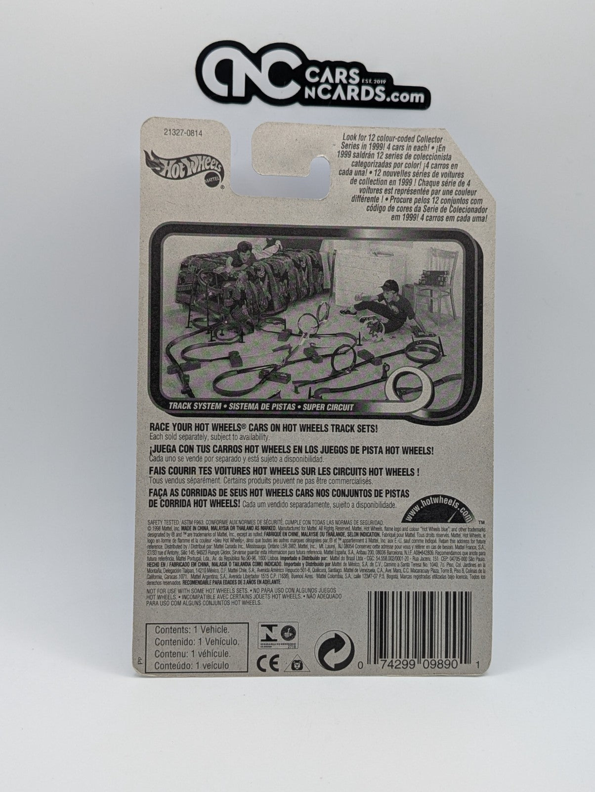 1999 Hot Wheels Terrorific Series 3/4 Sweet 16 II Black 21327 (Soft Corners)