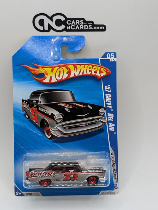 2010 Hot Wheels HW Performance 5/10 '57 Chevy Bel Air Edelbrock (Soft Corners)