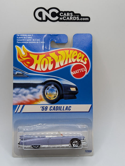 1995 Hot Wheels '59 Cadillac Purple 12359 #266 (Soft Corners)