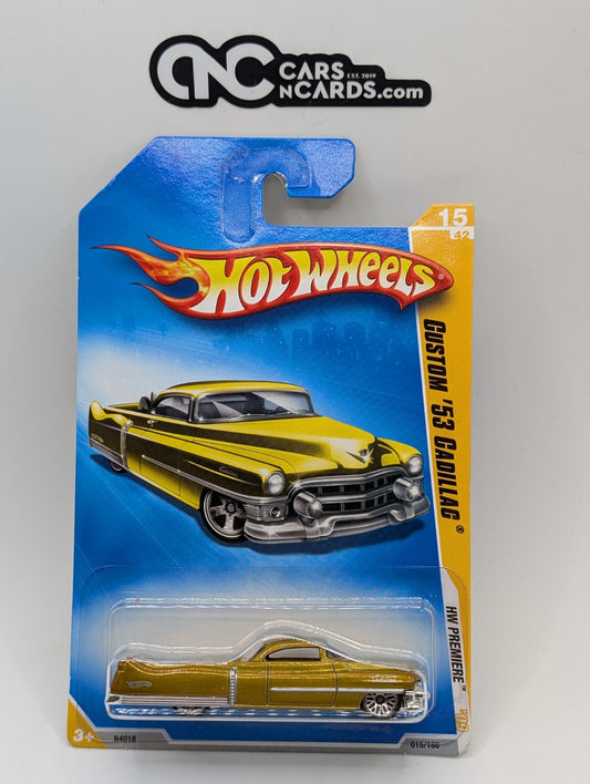 2009 Hot Wheels HW Premiere 15/42 Custom '53 Cadillac Gold (Soft Corners)