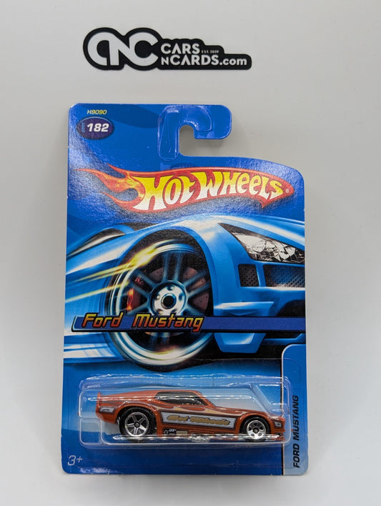 2005 Hot Wheels '71 Mustang Funny Car Orange #182 (Soft Corners)