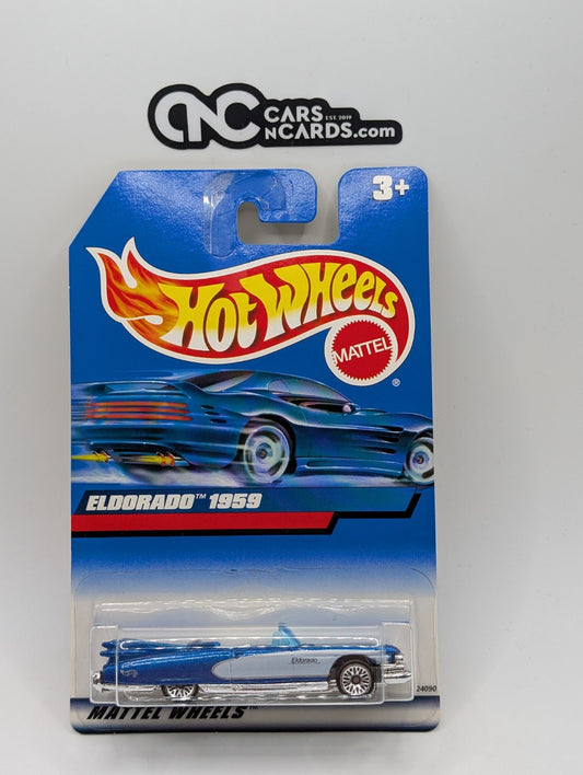 1999 Hot Wheels Cadillac Eldorado 1959 Blue 24090 (Soft Corners)