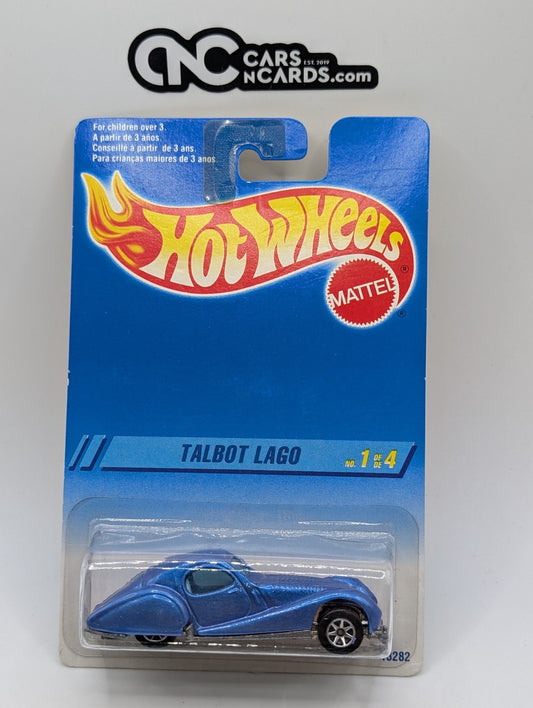 1995 Hot Wheels Pearl Driver 1/4 Talbot Lago Blue 13282 (Soft Corners)
