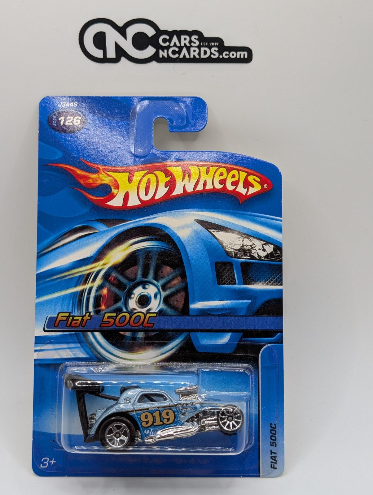 2006 Hot Wheels Fiat 500C Blue #126(Soft Corners)