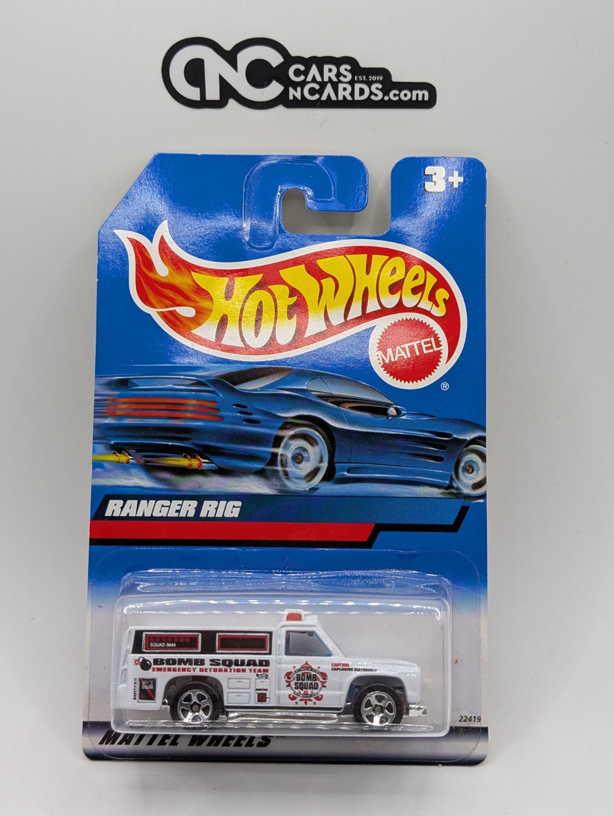 1999 Hot Wheels Rescue Ranger Ranger Rid Bomb Squad (Soft Corners)