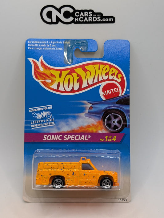 1996 Hot Wheels Splatter Paint 1/4 Rescue Ranger Sonic Special (Soft Corners)