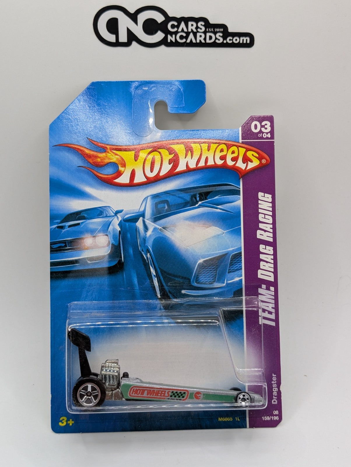 2008 Hot Wheels Team Drag Racing 3/4 Dragster 159/196 (Soft Corners)