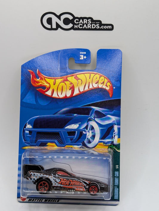 2002 Hot Wheels Cold Blooded 1/4 Firebird Funny Car Black (Soft Corners)