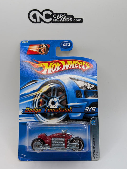 2006 Hot Wheels Mopar Madness 3/5 Dodge Tomahawk Red (Soft Corners)