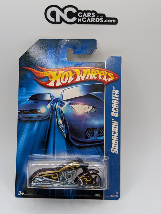2006 Hot Wheels Open Stock Scorchin' Scooter Purple 183/223 (Soft Corners)