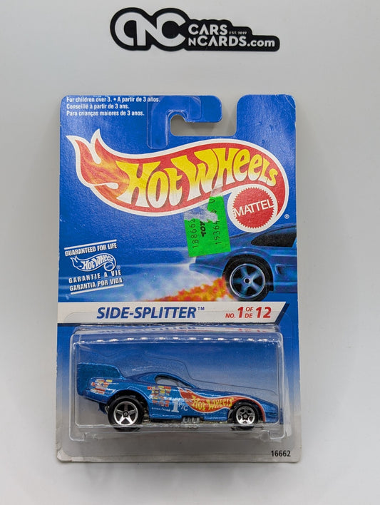 1997 Hot Wheels First Editions 1/12 Side-Splitter Blue 16662 (Card Damage)