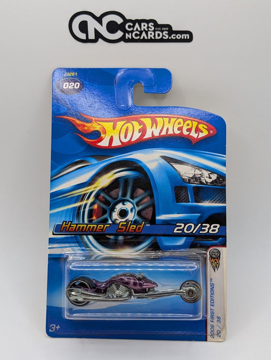 2006 Hot Wheels First Editions 20/38 Hammer Sled Purple #20 (Soft Corners)
