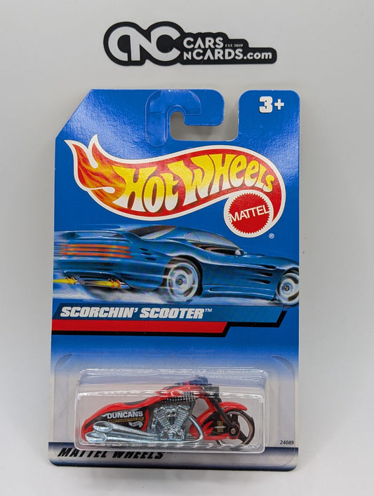 1999 Hot Wheels Scorchin' Scooter Red 24089 (Soft Corners)