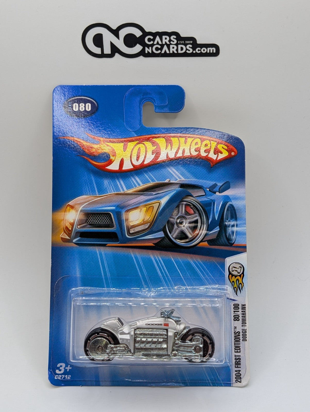 2004 Hot Wheels First Editions 80/100 Dodge Tomahawk White (Soft Corners)