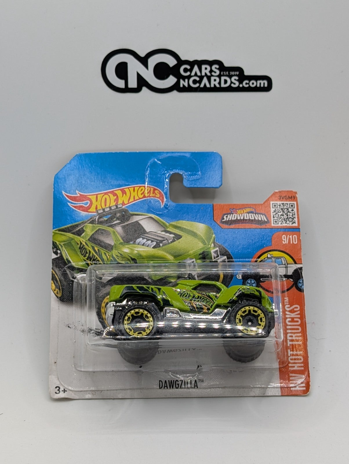 Hot Wheels HW Hot Trucks 9/10 Dawgzilla 149/250 Short Card (Card Damage)