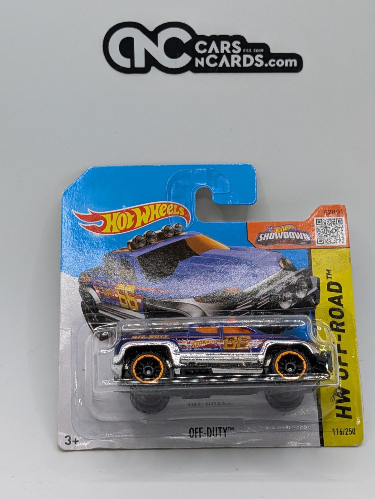 Hot Wheels HW Off Road Off Duty Blue 116/250 Short Card (Card Damage)