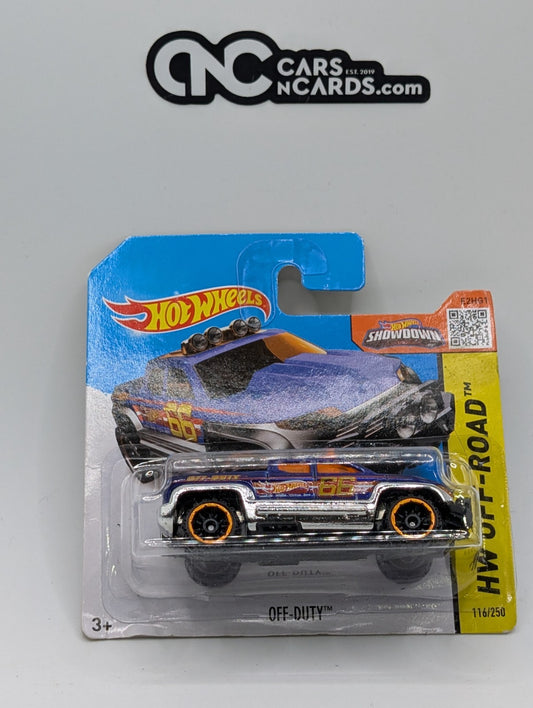Hot Wheels HW Off Road Off Duty Blue 116/250 Short Card (Card Damage)