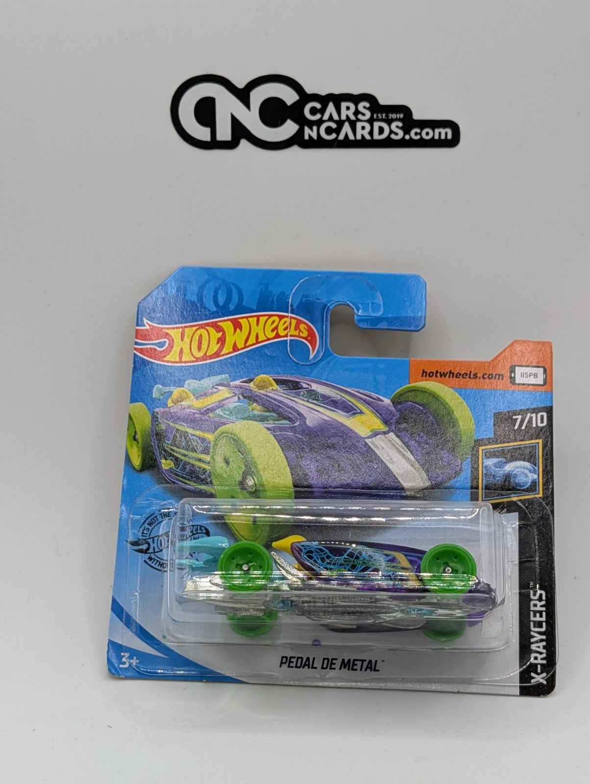 Hot Wheels X-Raycers 7/10 Pedal De Metal 42/250 Short Card (Card Damage)