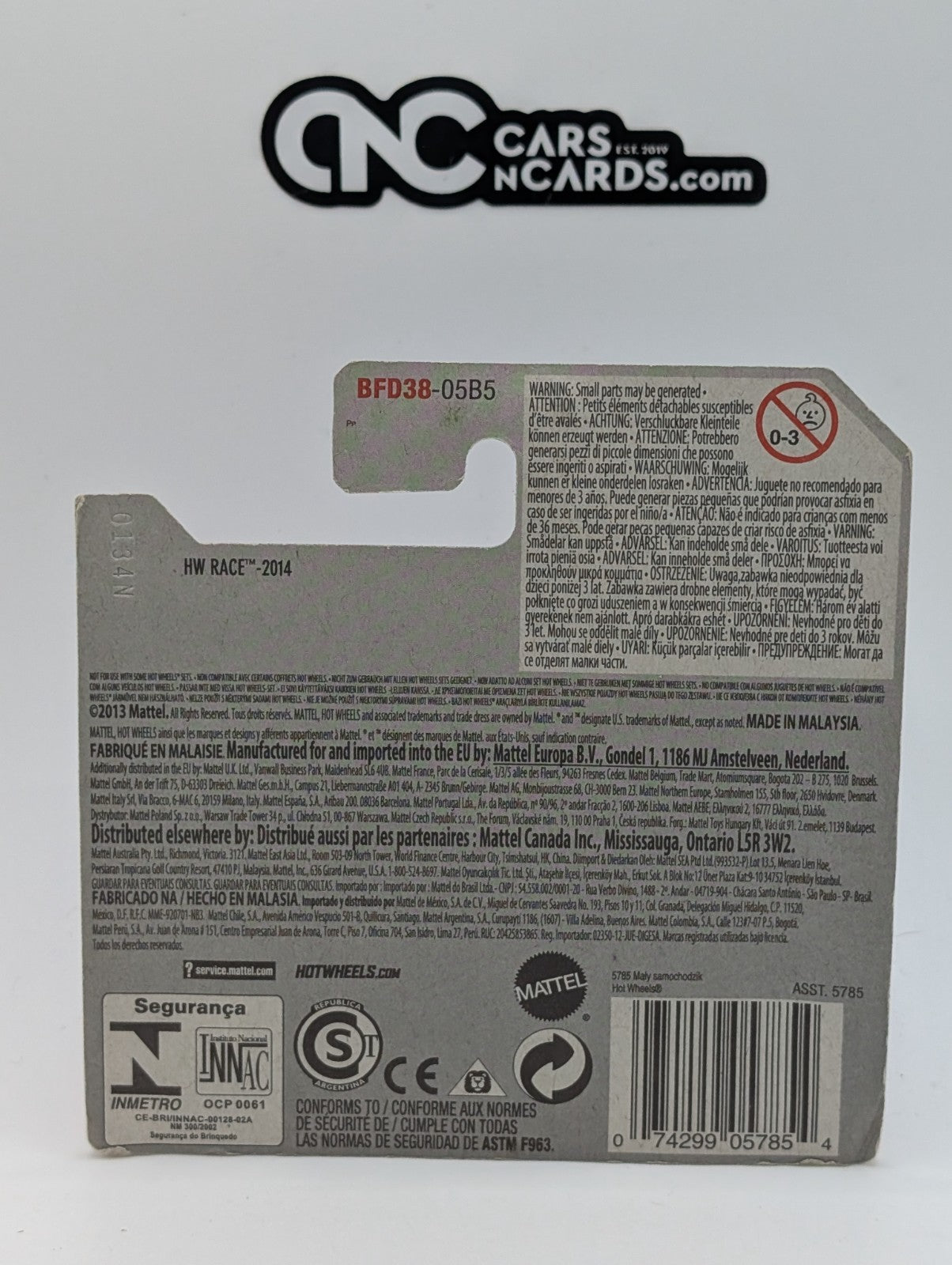 Hot Wheels HW Race Altered Ego Red Short Card (Card Damage)