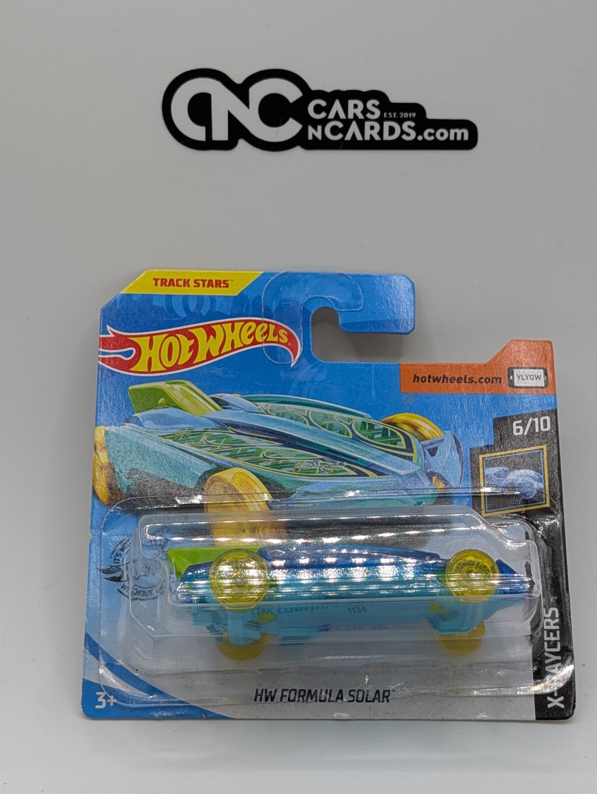 Hot Wheels X-Raycers 6/10 HW Formula Solar Short Card (Card Damage)