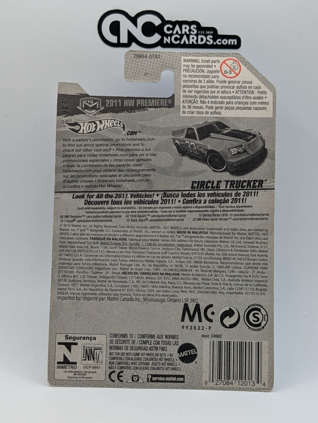 2011 Hot Wheels HW Premiere Circle Trucker 46/244 (Soft Corners)