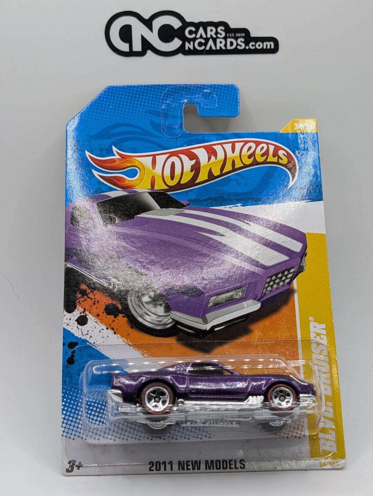 2011 Hot Wheels New Models Blvd Bruiser Purple RL5SP (Card Damage)