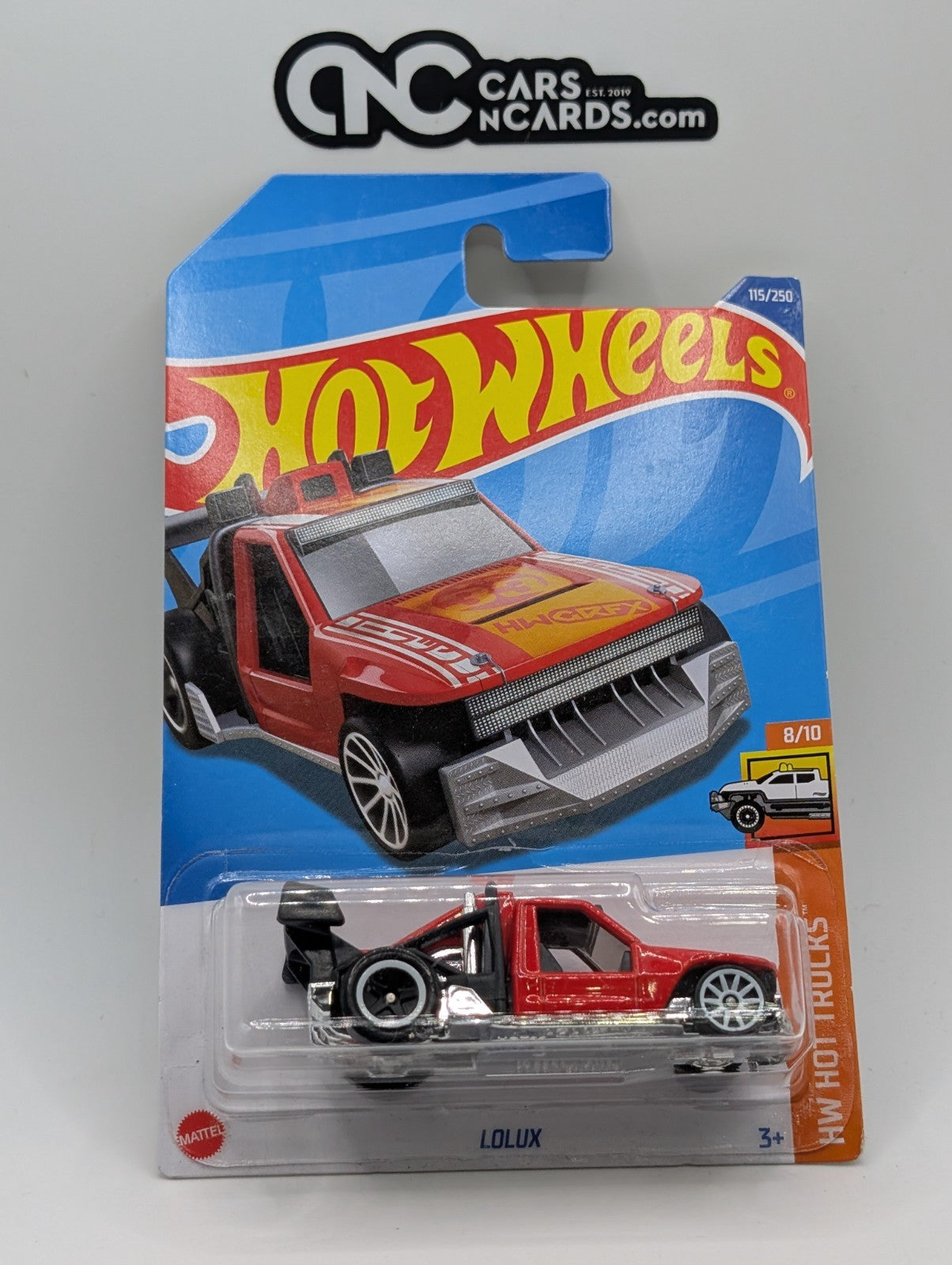 Hot Wheels HW Hot Trucks 8/10 Lolux Red 115/250 (Soft Corners)