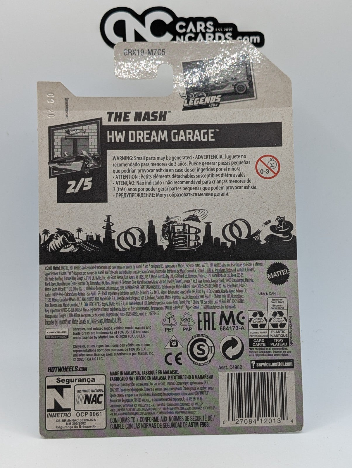 Hot Wheels HW Dream Garage 2/5 The Nash 1/250 (Soft Corners)