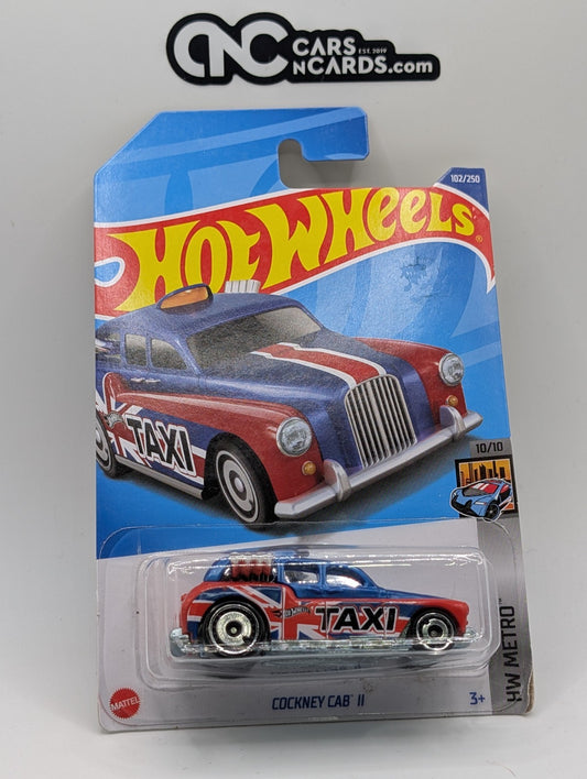 Hot Wheels HW Metro 10/10 Cockney Cab II 102/250 (Card Damage)