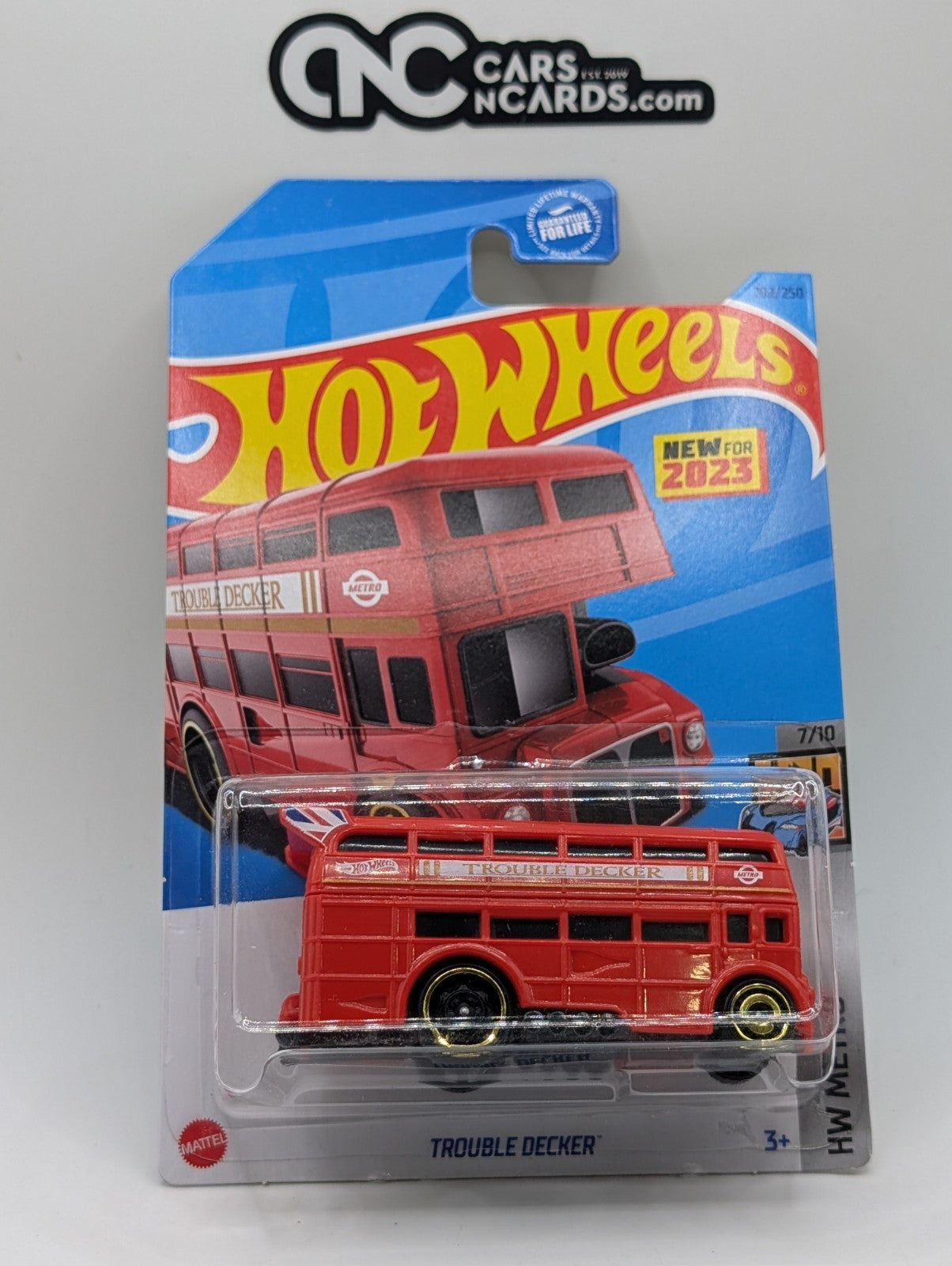 Hot Wheels HW Metro 7/10 Trouble Decker Red 202/250 (Soft Corners)