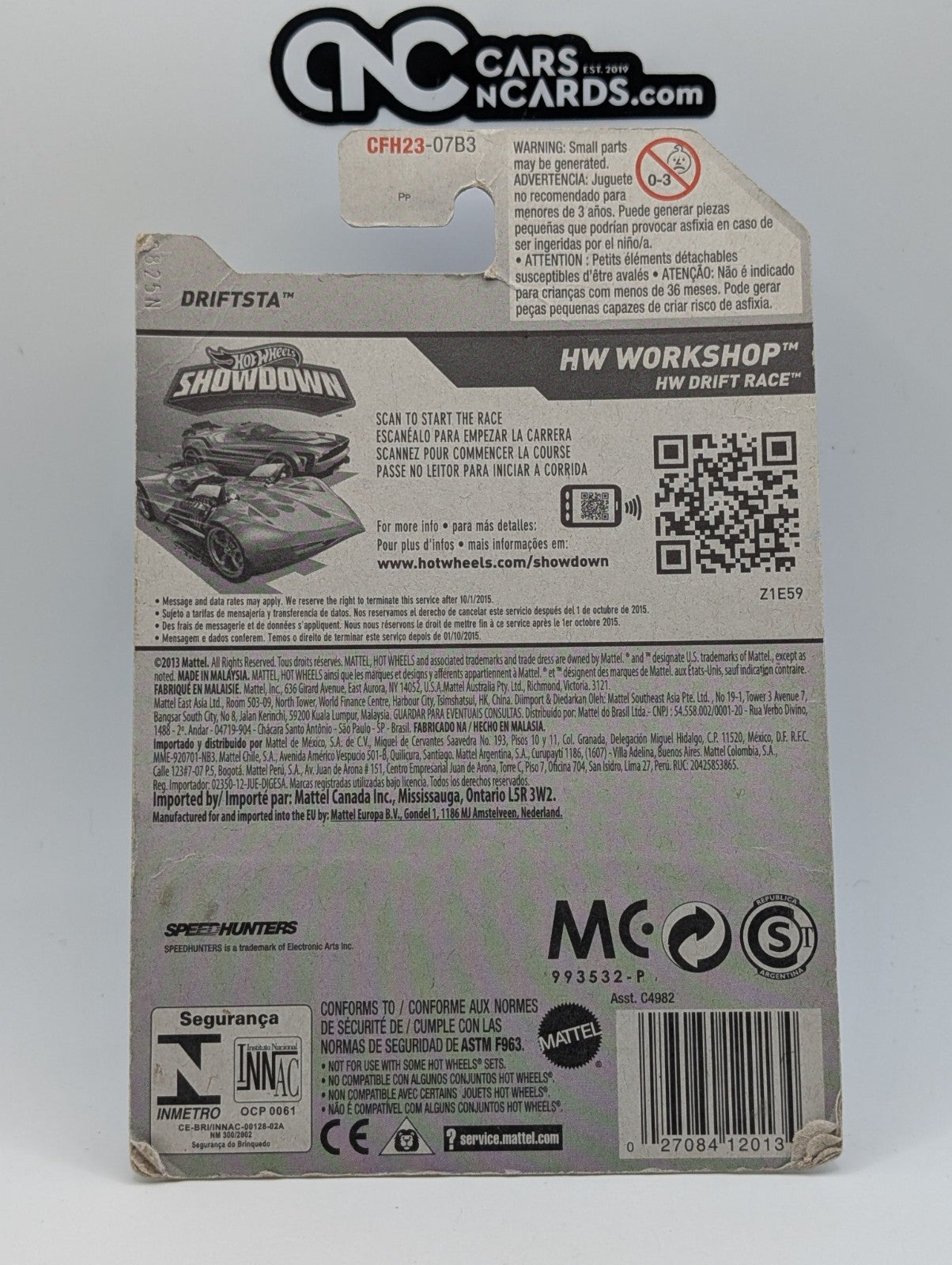 Hot Wheels HW Workshop Driftsta Blue 238/250 (Card Damage)