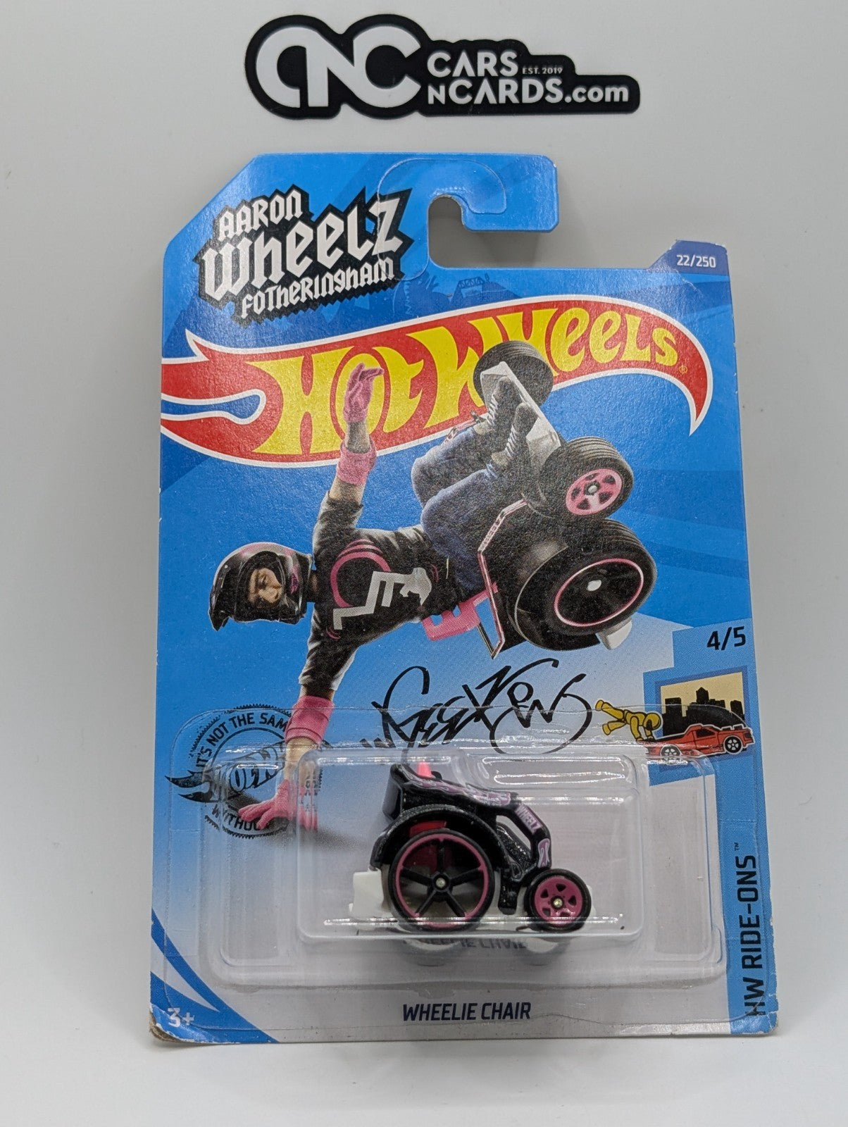 Hot Wheels HW Ride-Ons 4/5 Wheelie Chair 22/250 (Card Damage)