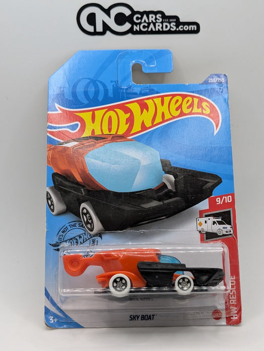 Hot Wheels HW Rescue 9/10 Sky Boat 230/250 (Card Damage)