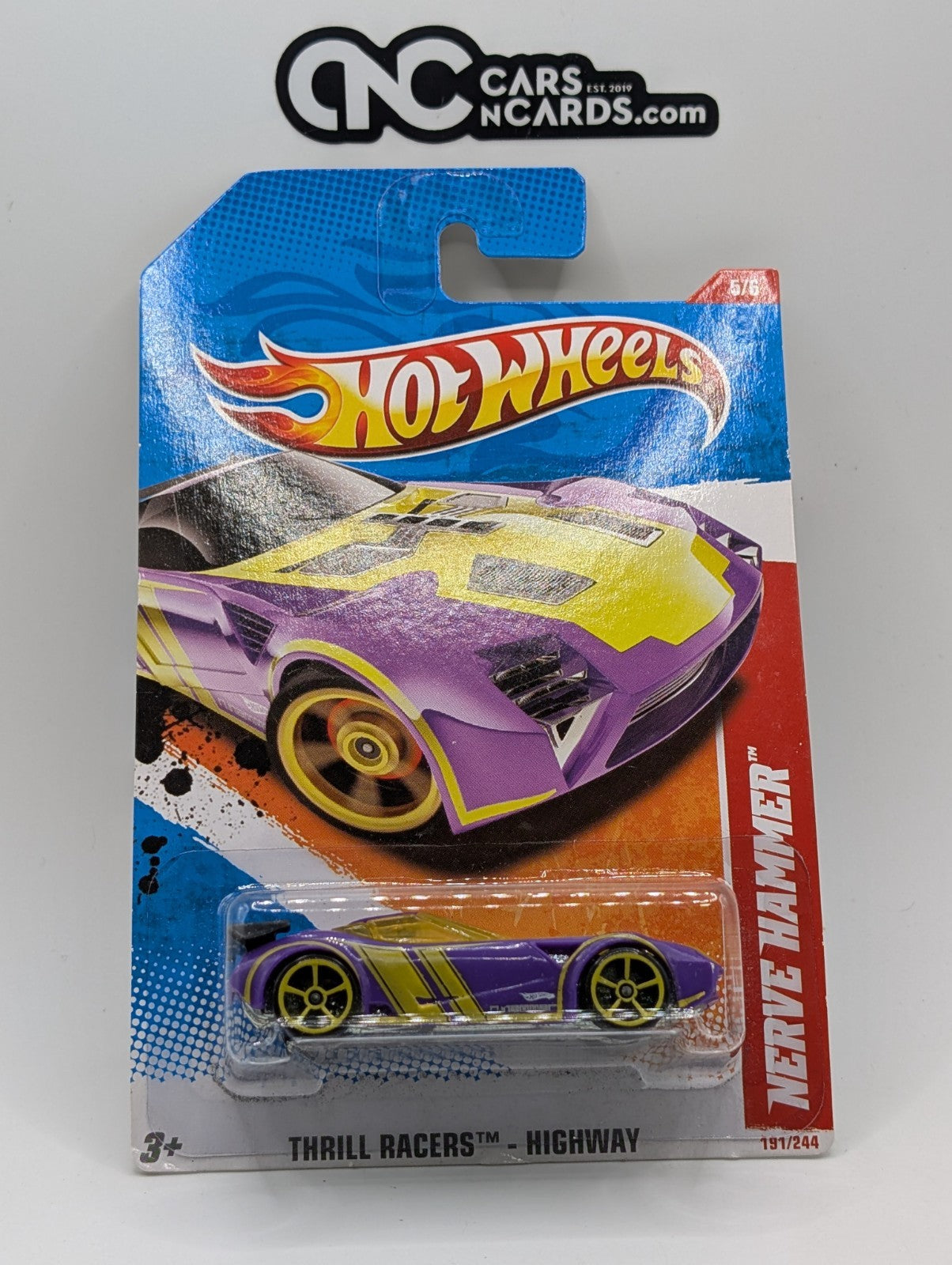 Hot Wheels Thrill Racers Nerve Hammer 191/244 (Card Damage)