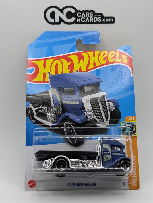 Hot Wheels HW Haulers 2/5 Fast Bed Hauler Blue 11/250 (Soft Corners)