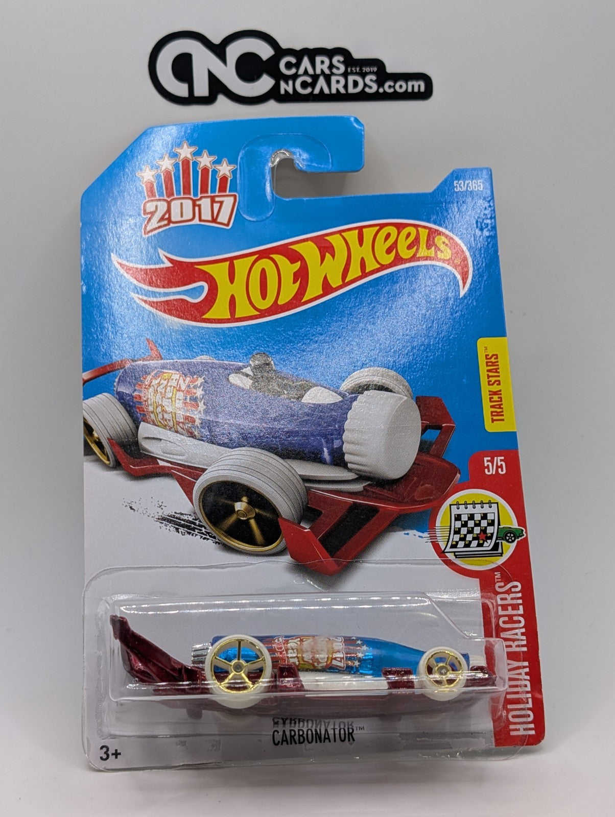 Hot Wheels Holiday Racers 5/5 Carbonator Bottle Opener 53/365 (Soft Corners)