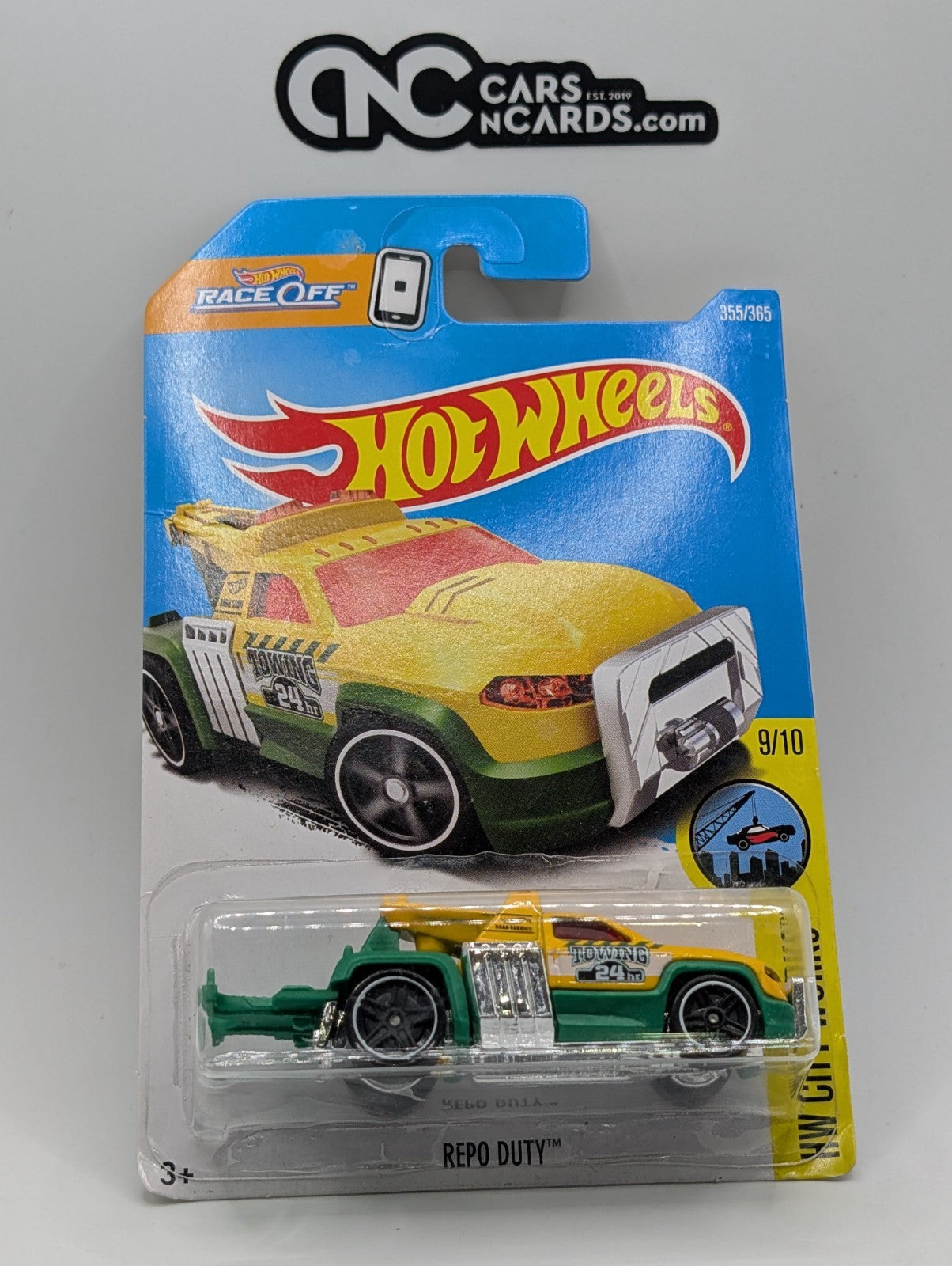 Hot Wheels HW City Works 9/10 Repo Duty 355/365 (Soft Corners)