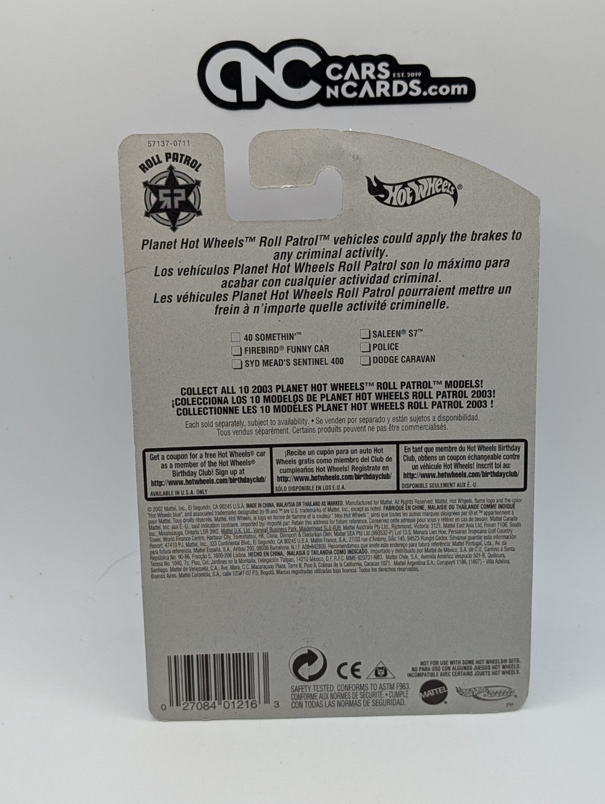 2003 Hot Wheels Roll Patrol 1/10 40 Somethin' White #172 (Soft Corners)