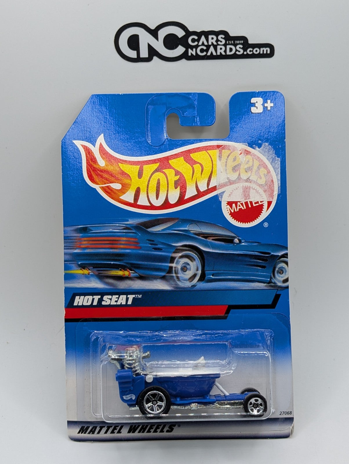 2000 Hot Wheels Hot Seat Blue 27068 (Card Damage)