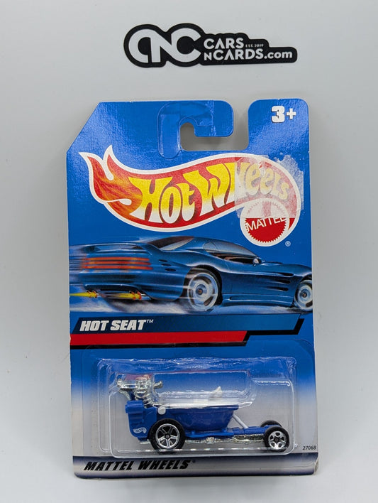 2000 Hot Wheels Hot Seat Blue 27068 (Card Damage)