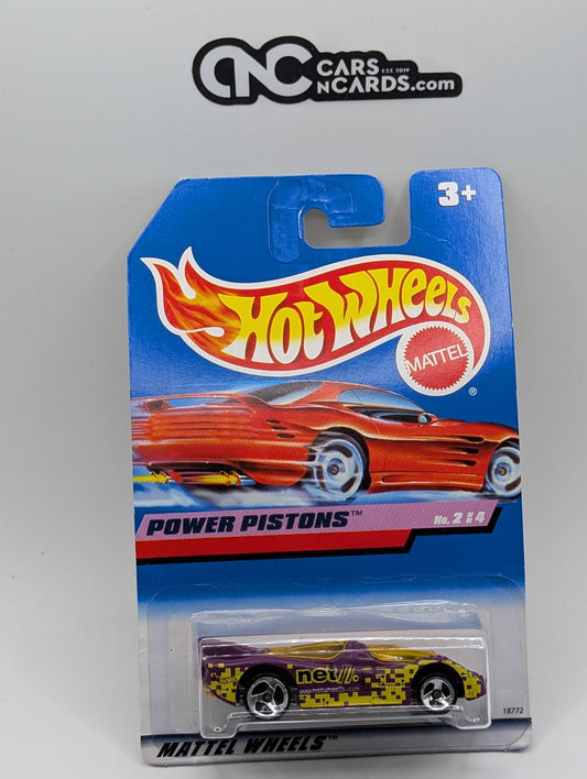 1998 Hot Wheels Techno Bits 2/4 Power Pistons 18772 (Card Damage)