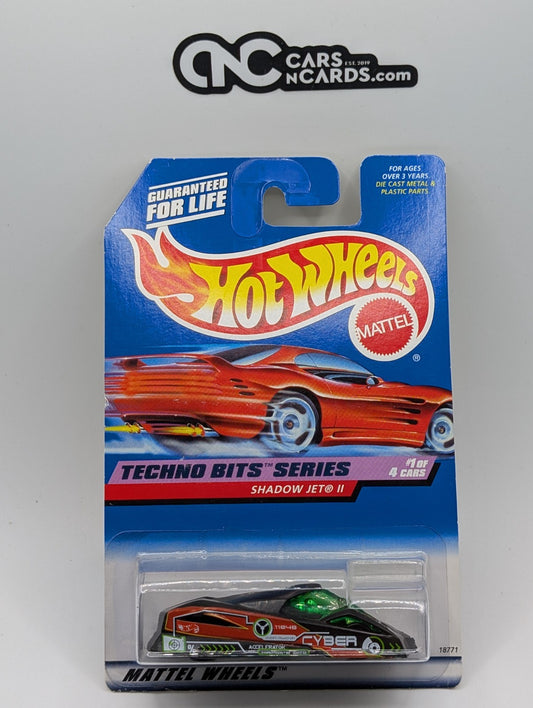 1998 Hot Wheels Techno Bits 1/4 Shadow Jet II 18771 (Card Damage)