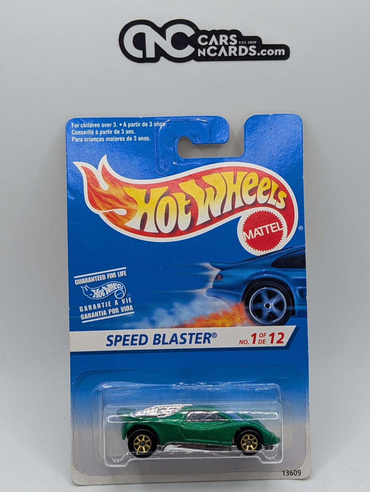 1995 Hot Wheels First Editions 1/12 Speed Blaster Green 13609 (Soft Corners)