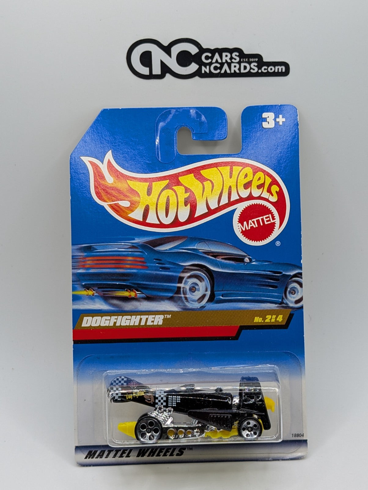 1999 Hot Wheels Flyin' Aces 2/4 Dogfighter Black 18804 (Soft Corners)