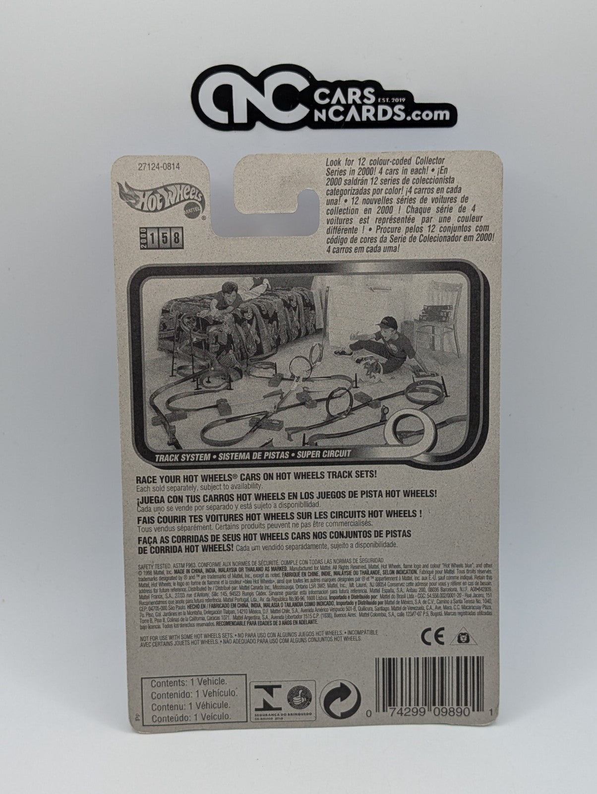 2000 Hot Wheels Flat Out Red 27124 (Soft Corners)