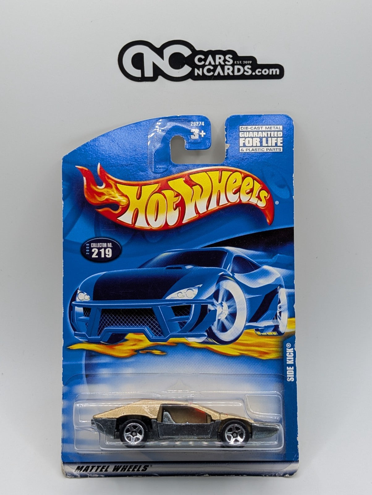 2000 Hot Wheels Side Kick Gold #219 (Card Damage)