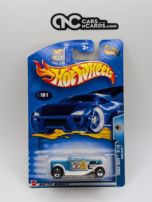2003 Hot Wheels Track Aces 5/10 Hooligan Blue #161 (Soft Corners)
