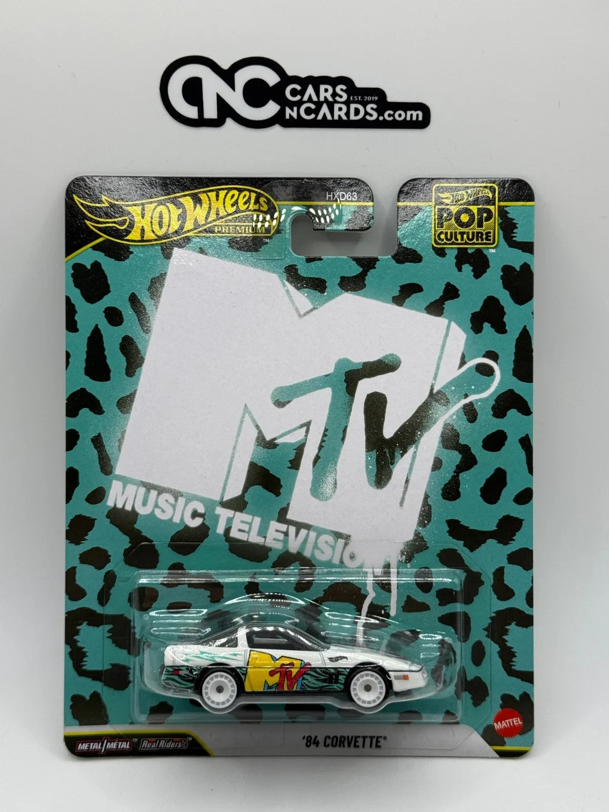 2026 Hot Wheels Premium Pop Culture MTV '84 Corvette Solid Case of 10