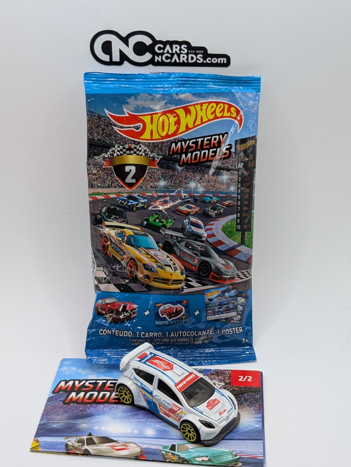 2019 Hot Wheels Mystery Models '12 Ford Fiesta White LOOSE